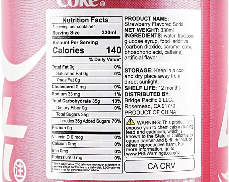 Coke Strawberry, 11.15 fl oz