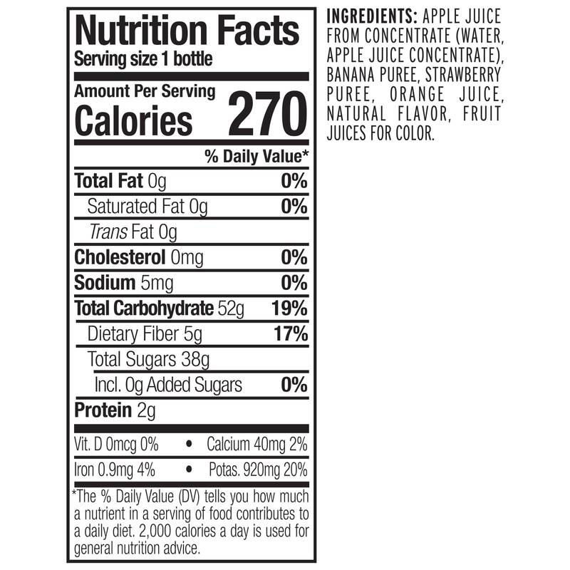 Naked Juice Strawberry Banana Smoothie 15.2oz Btl