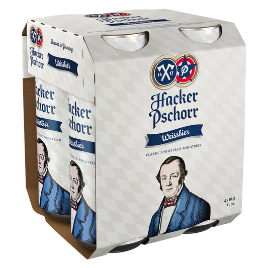 Hacker-Pschorr Weissbier 4pk 16oz Can