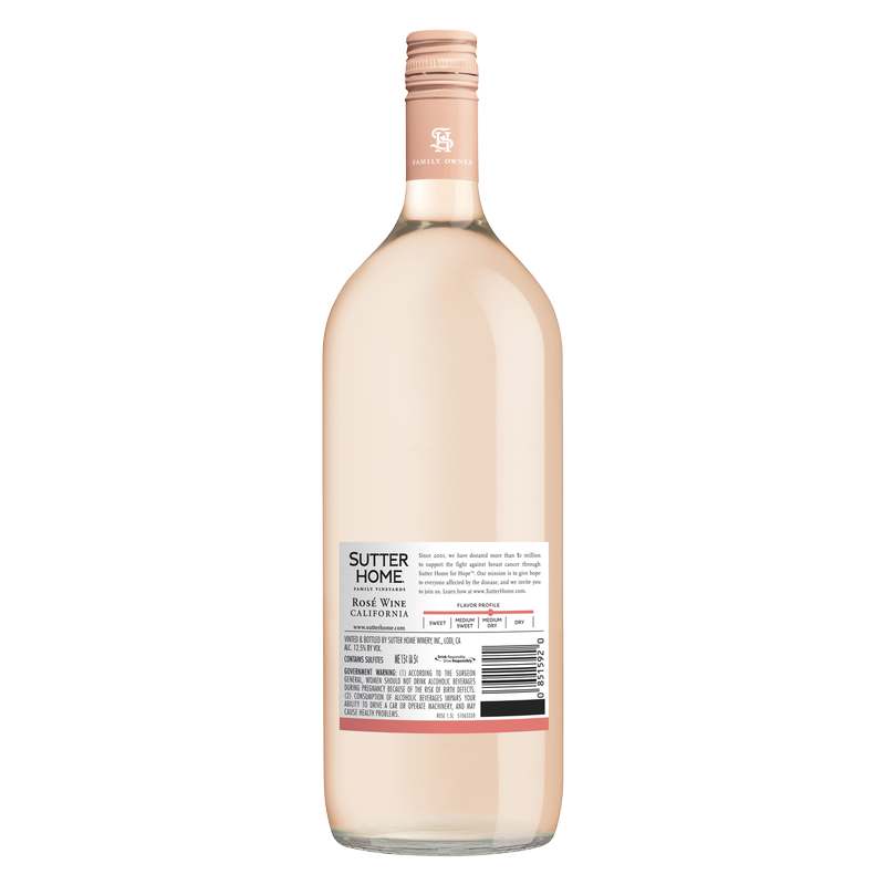 Sutter Home Rose 1.5L 12.5% ABV