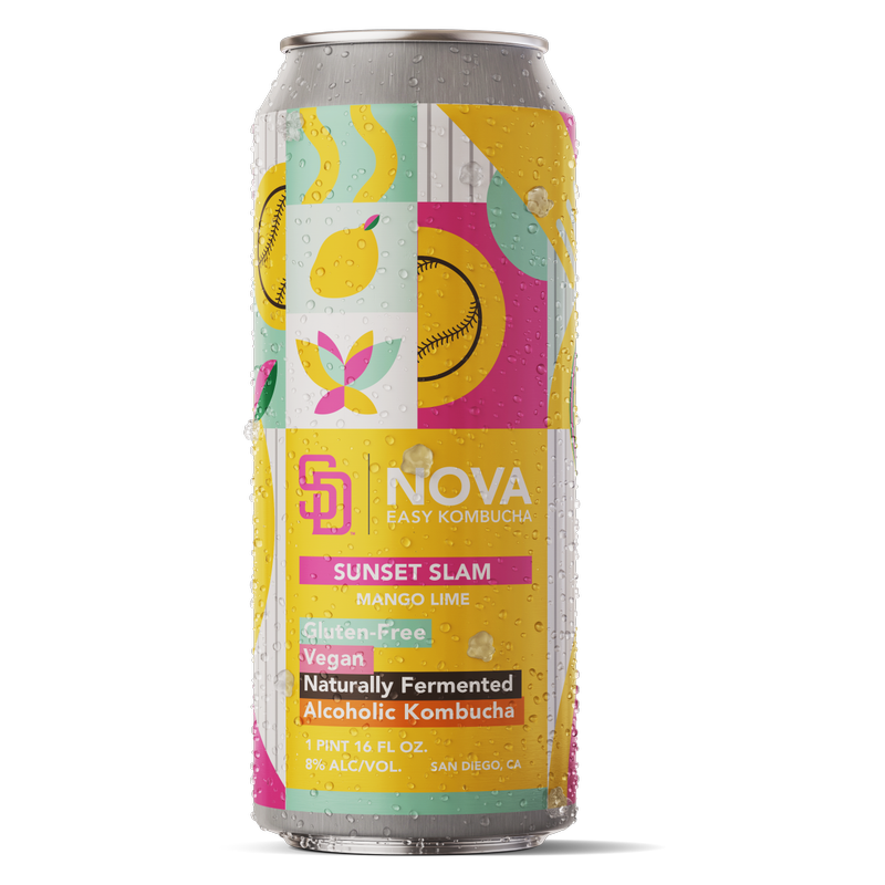 NOVA Kombucha Sunset Slam Single 16oz Can