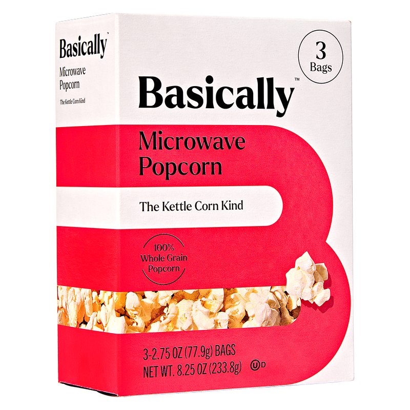 Basically 3ct Microwave Kettle Popcorn