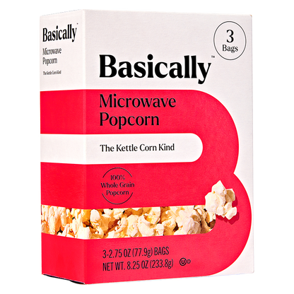 Basically 3ct Microwave Kettle Popcorn