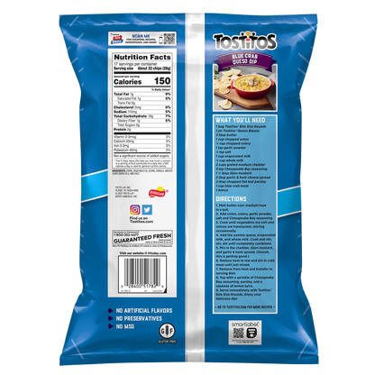 Tostitos Bite Size Rounds Tortilla Chips Party Size 17oz