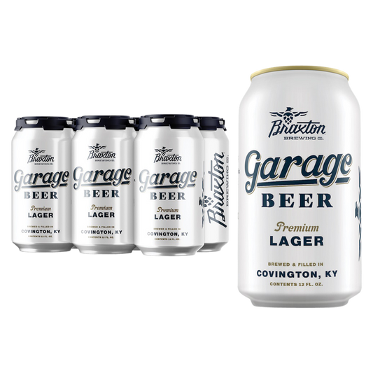 Braxton Brewing Co Garage Beer Lager 6pk 12oz Can 4% ABV