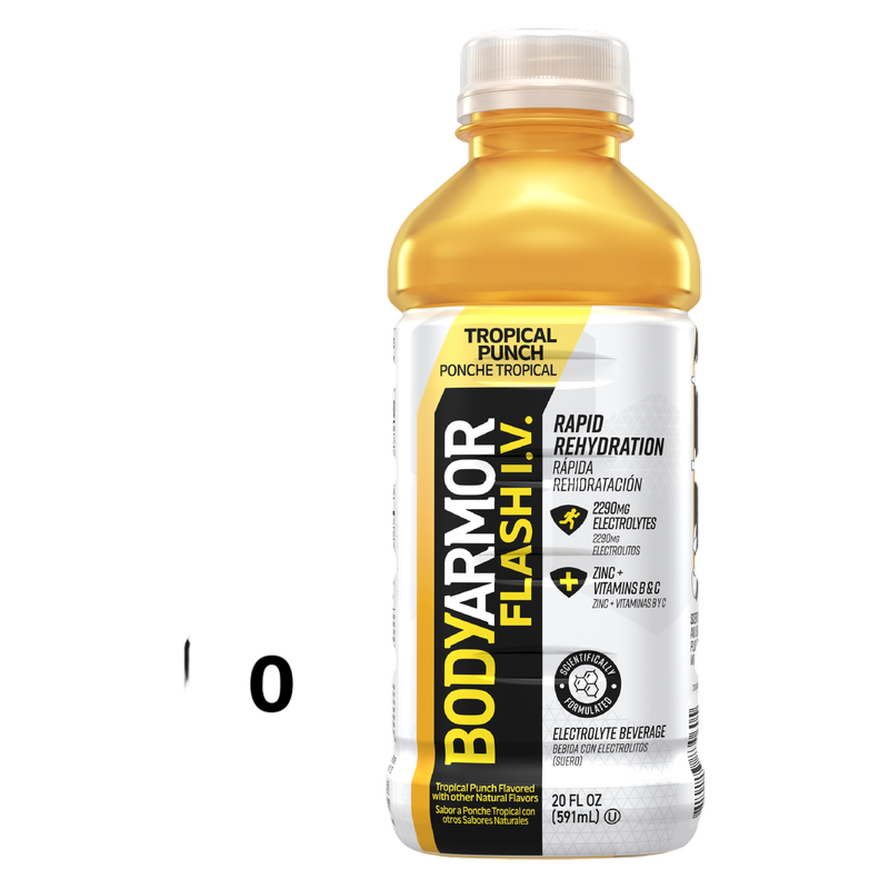 BODYARMOR FLASH I.V. Tropical Punch 20oz Btl