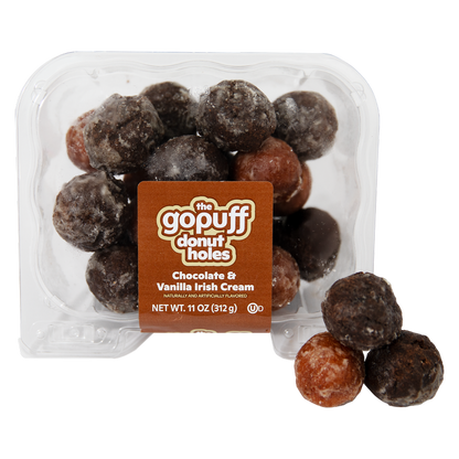 The Gopuff Donut Holes- Chocolate & Vanilla Irish Cream, 11oz