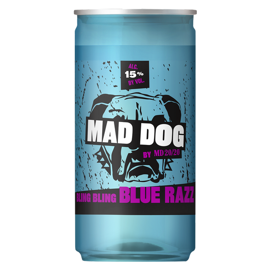Mad Dog Bling Bling Blue Razz 200ml 15% ABV