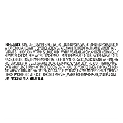 Chef Boyardee Spaghetti & Meatballs 7.5oz