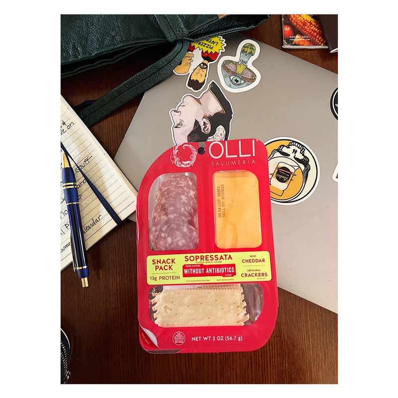 Olli Sopressata Salami & Cheddar Cheese Snack Pack - 2oz