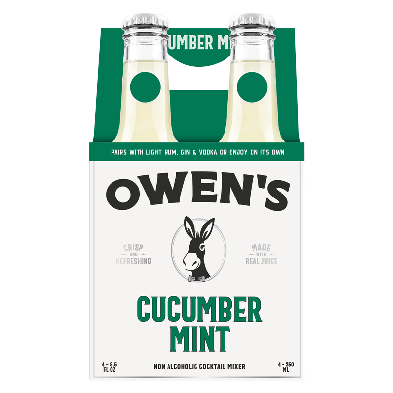 Owen's Mint Cucumber & Lime Mix 4pk 250ml Btl