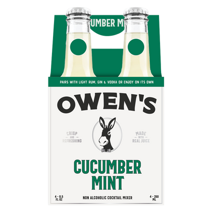 Owen's Mint Cucumber & Lime Mix 4pk 250ml Btl