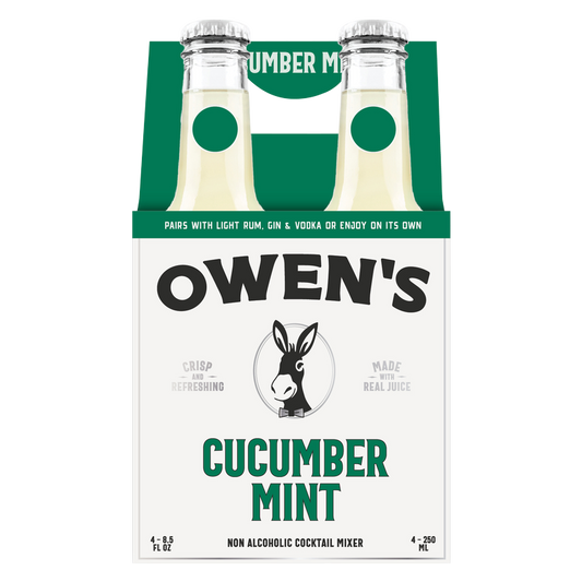 Owen's Mint Cucumber & Lime Mix 4pk 250ml Btl