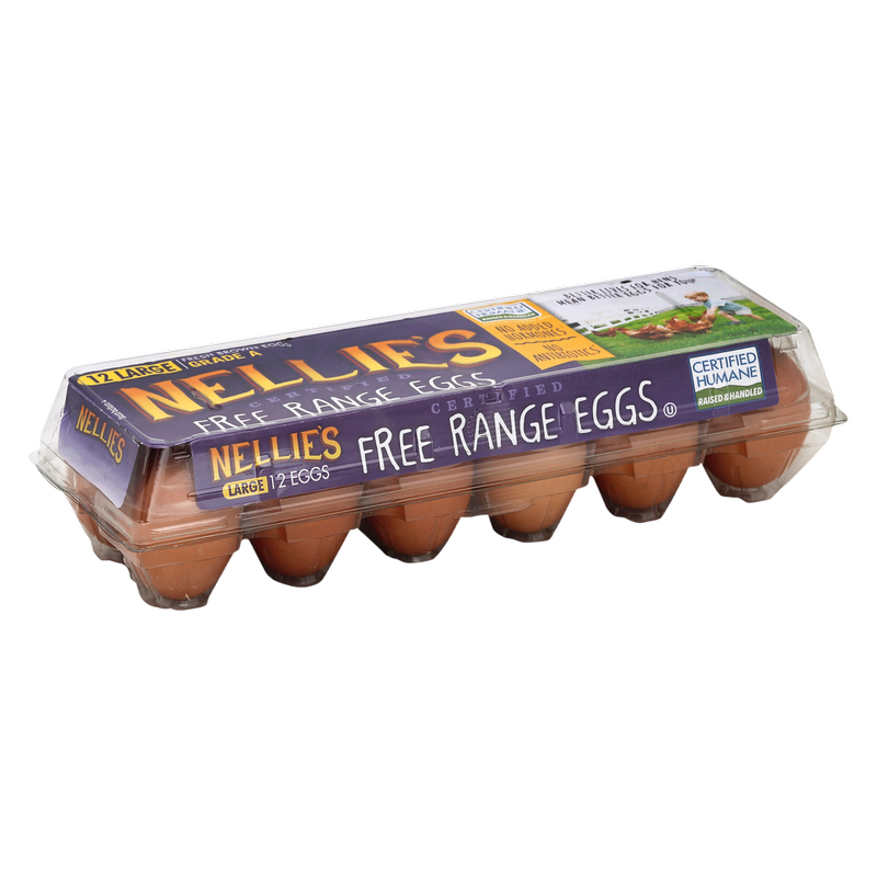 Nellie's Free Range Large Brown Eggs - 12ct