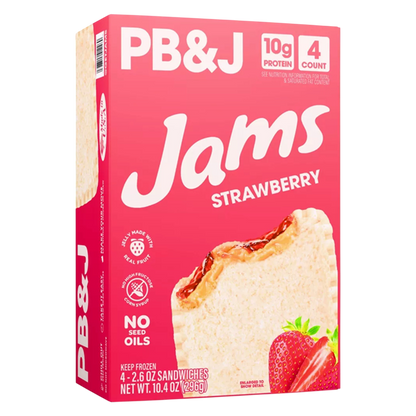 Jams Strawberry Protein PB&J Sandwich 4ct