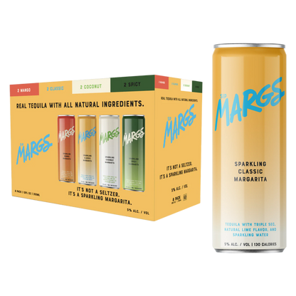 Sip MARGS Sparkling Margarita Variety Pack 8pk 12oz Can 5% ABV