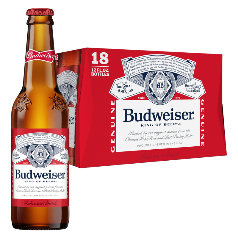 Budweiser 18pk 12oz Btl 5.0% ABV