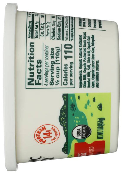 Organic Valley, Cottage Cheese 4% Milkfat Small Curd 1 Lb