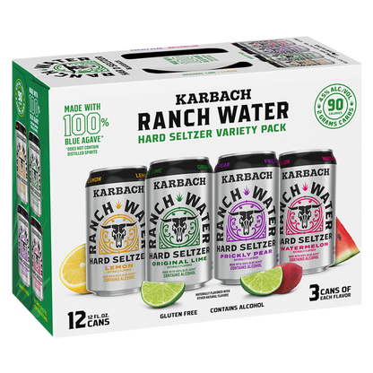 Karbach Brewing Ranch Water Hard Seltzer Variety Pack 12pk 12oz
