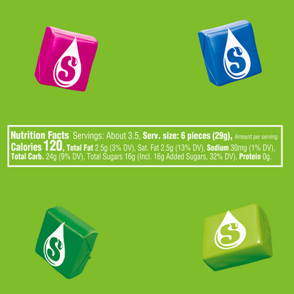 STARBURST Sour Fruit Chews Chewy Candy, Share Size, 3.45 oz