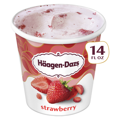 Haagen-Dazs Strawberry Ice Cream, 14oz.