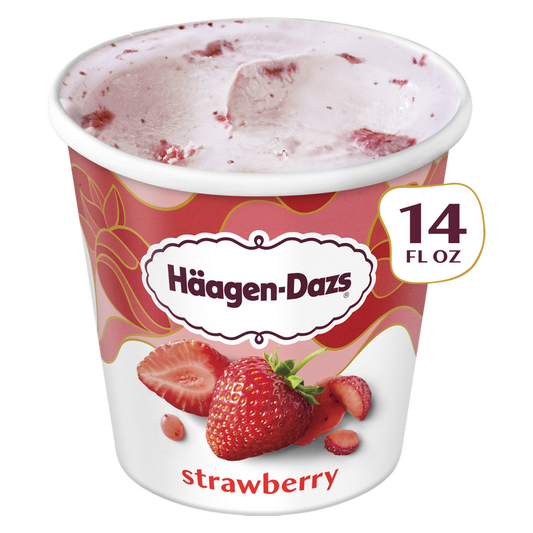 Haagen-Dazs Strawberry Ice Cream, 14oz.