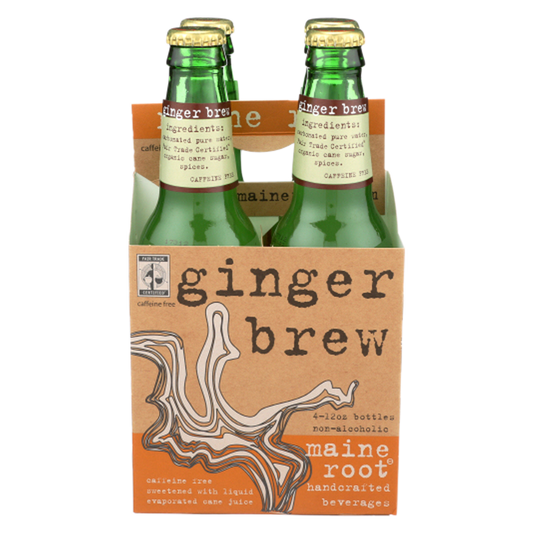 Maine Root Handcrafted Ginger Brew 12oz 4pk