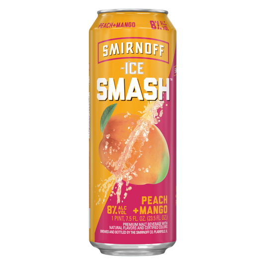 Smirnoff Ice Smash Peach Mango Single 23.5oz Can