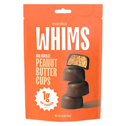 Whims Dark Chocolate Peanut Butter Cups, 2.8oz