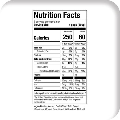 Chloe's Pops Dark Chocolate 4ct