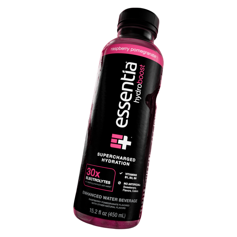Essentia Hydroboost Raspberry Pomegranate 12pk 15.2oz Bottle- XL