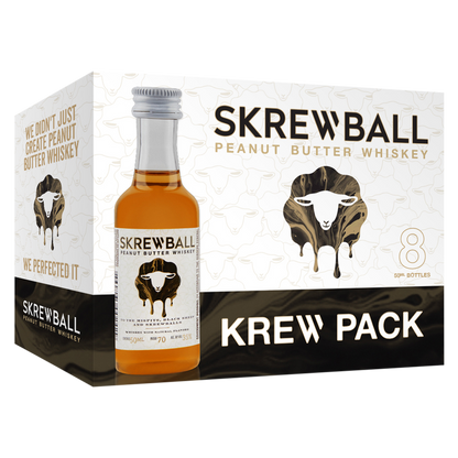Skrewball "Krew Pack" Peanut Butter Whiskey 8pk 50ml (70 proof)