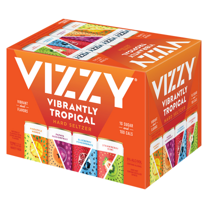 Vizzy Tropical Hard Seltzer Variety 12pk 12oz Can 5.0% ABV