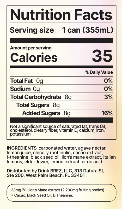 BRĒZ Flow Functional Tonic 12oz Can