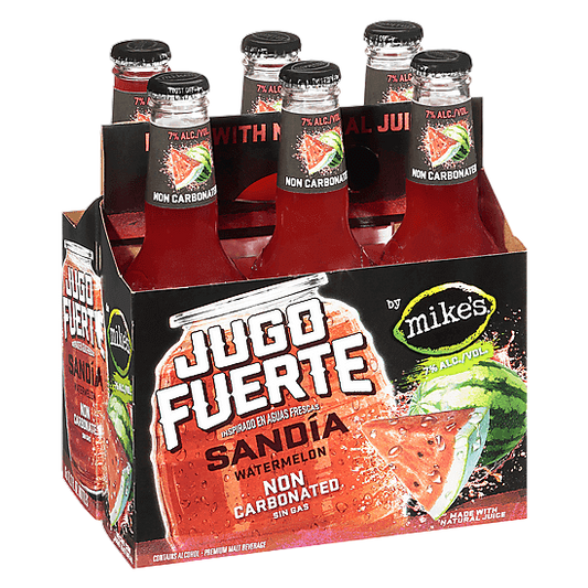 Mike's Jugo Fuerte Sandia Watermelon 6pk 11.2oz Btl
