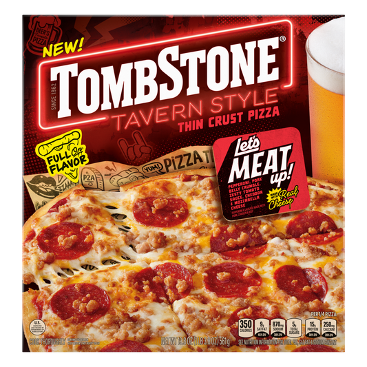 Tombstone Tavern Let's Meat Up Thin Crust Pizza 20oz
