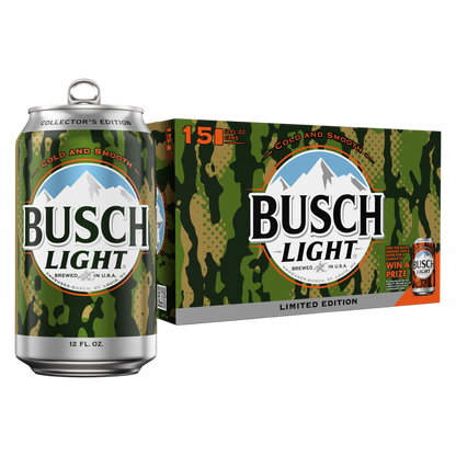 Busch Light 15pk 12oz Can 4.1% ABV