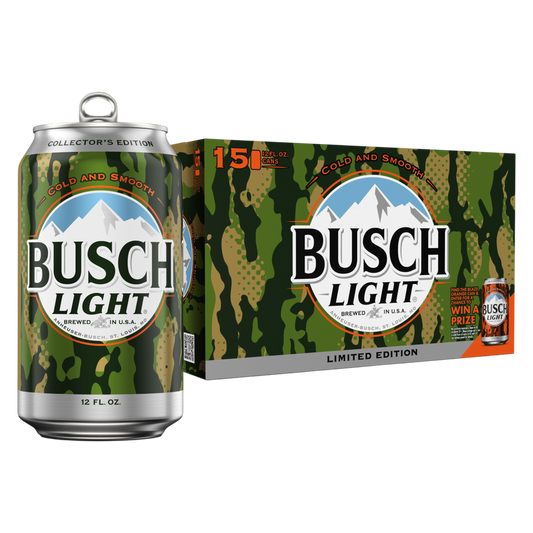 Busch Light 15pk 12oz Can 4.1% ABV