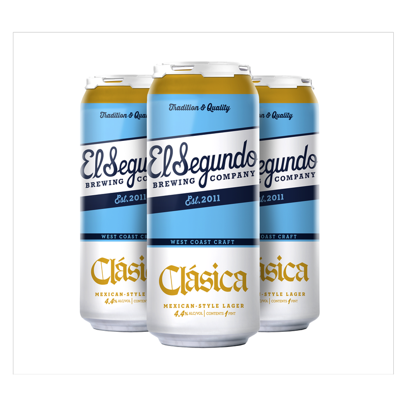 El Segundo Brewing Co. Clasica Mexican Lager (4PKC 16 OZ)