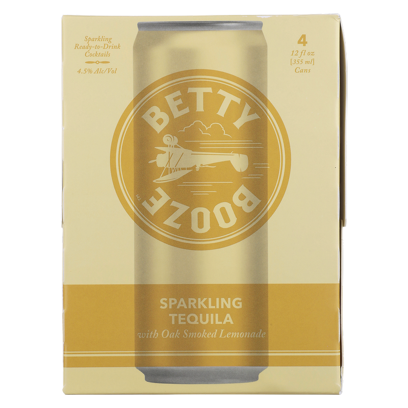 Betty Booze Sparkling Tequila Lemonade 4pk 12oz Can