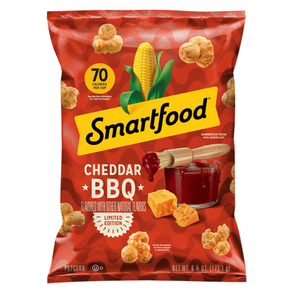 Smartfood Cheddar BBQ, 6.25oz