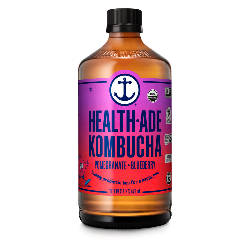 Health-Ade Pomegranate Blueberry Kombucha 16oz Btl