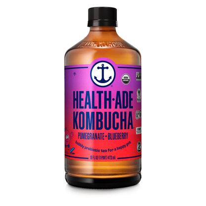Health-Ade Pomegranate Blueberry Kombucha 16oz Btl