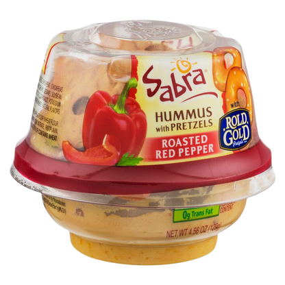 Sabra Roasted Red Pepper Hummus & Pretzels - 4.3oz