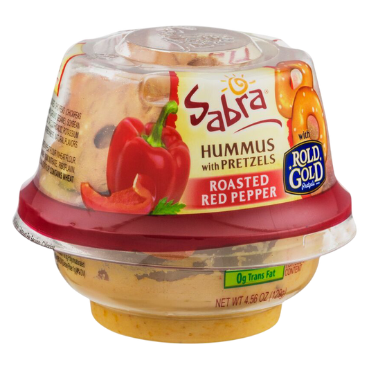 Sabra Roasted Red Pepper Hummus & Pretzels - 4.3oz