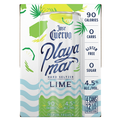 Jose Cuervo Playamar Lime Ready to Drink Cocktail 4 pk 355ml Can 4.5% ABV