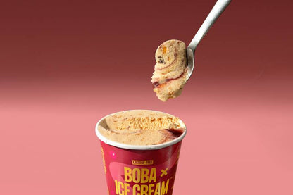 Boba x Ice Cream Churro Raspberry Pint