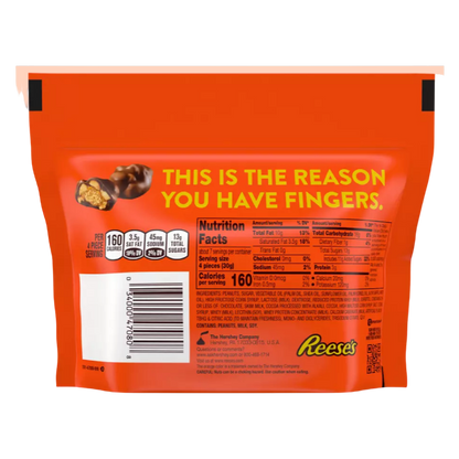 REESE'S Unwrapped Cluster Bites Pouch (Peanut Butter, Caramel & Peanuts Covered In Chocolate), 7 oz