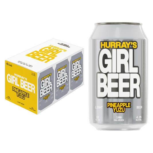Hurray's Girl Beer Pineapple Yuzu Light Beer 6pk 12oz Can 4.2% ABV