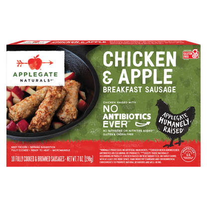 Applegate Natural Chicken & Apple Breakfast Frozen Sausage Links 7oz